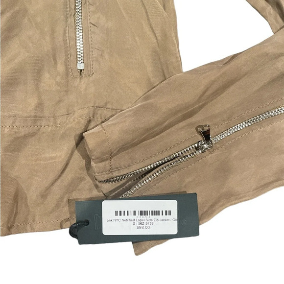 BLANKNYC Utility Notched Lapel Size Zip Jacket Moto Olive - Picture 5 of 7